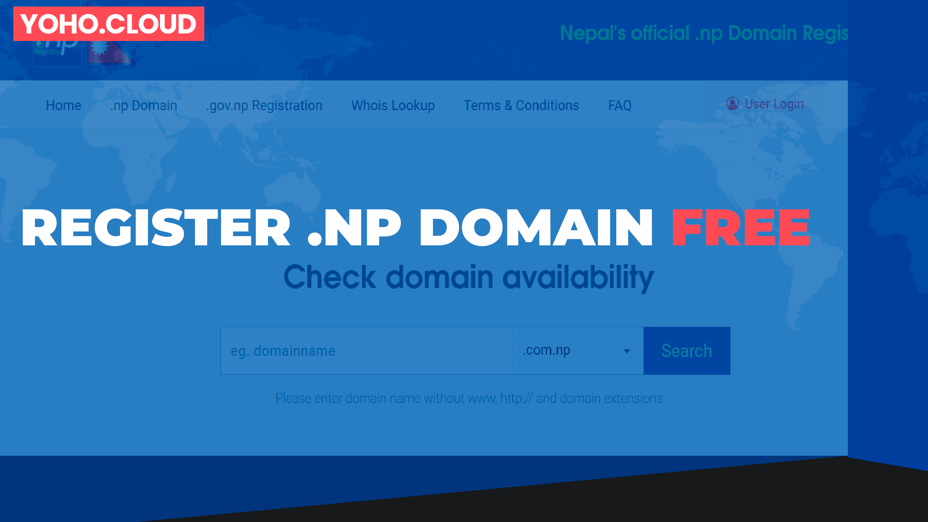 How can I get free .com.np domain in Nepal?