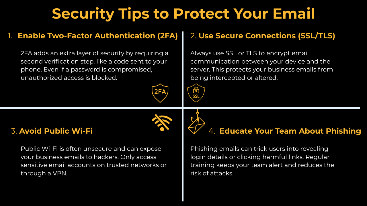 security tips for professional business email